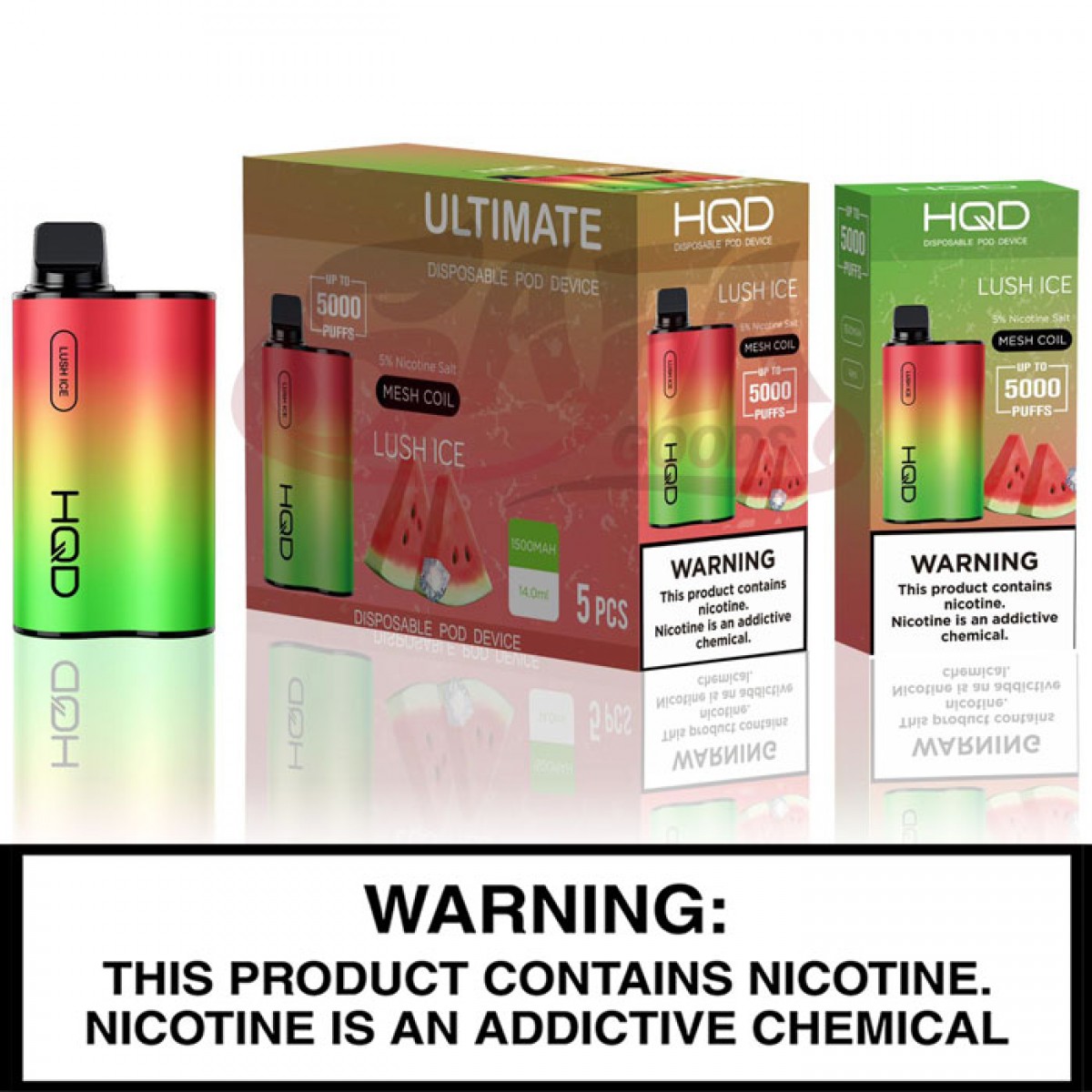 HQD Cuvie Ultimate Disposables [5000 PUFFS] 5PC